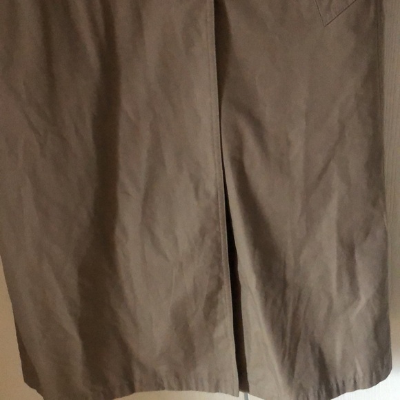 Woman’s fall VTG Y2k retro tan Misty Harbor trench fur Lined long coat - Picture 5 of 15